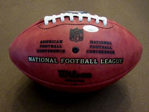 Phil Simms 11 Giants Giants QB חתום אוטומטי ווילסון גודל NFL כדורגל JSA - כדורגל חתימה