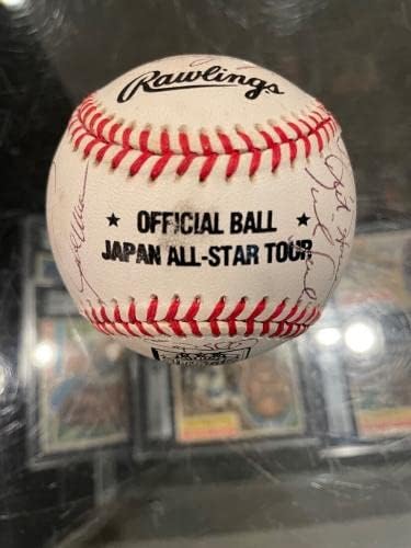 1996 סיור MLB בקבוצת יפן חתום בייסבול ארוד אירוד פדרו שפילד 23 JSA - כדורי בייסבול חתימה