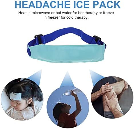 מחומם סרט כאב ראש קרח חבילה ראש לעטוף סרט עבור מיגרנות חם או קר חבילת ראש קרח לעטוף עבור כאב ראש מתח