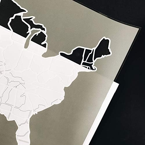 מפת תמונות של ארהב - מפת נסיעות של 50 מדינות - 24 x 36 אינץ