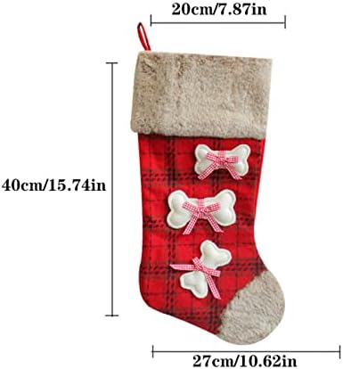 חרוזים ברורים לפתח דלתות מתנות ממתקים גרביים מותאמים אישית לקישוטים לבית חג המולד ואביזר מסיבות לילדים