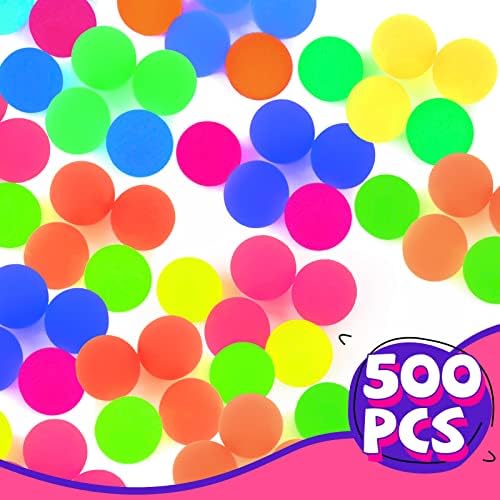 500 חתיכות כדורים קופצניים כדור קופצני גומי קטן 25 ממ צבעים מגוונים כדורים קופצנים צעצוע