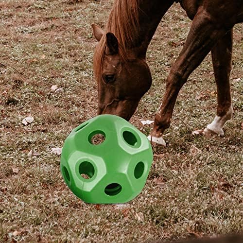 B Baosisy חמוד 15.7 כדור פינוק סוס, גזר מאכיל כדור צעצועים כדור תלייה רב -פונקציונלית פינוקים חטיפים