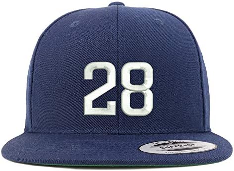 טרנדי הלבשה חנות מספר 28 רקום סנאפבק פלאטביל בייסבול כובע