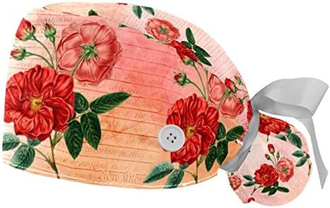כובע עבודה של קיגאורו עם כפתורים, כובע כירורגי מתכוונן.