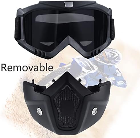 פיינטבול מסכת אנטי ערפל, טקטי מלא פנים מסכת סקי מסכת משקפי להסרה מתכוונן, אופנוע רכיבה פנים הגנה .