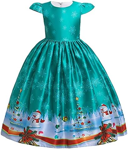 שמלת נסיכה לתינוק ילדות ילדות תחרות שמלת ילדים תלבושות חג המולד שמלת חג המולד חג המולד ריקוד בנות בגודל