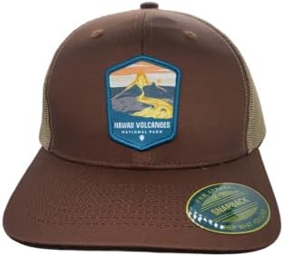 כובע משאית הוואי - כובע בייסבול סנאפבק רשת עם תיקון הפארק הלאומי