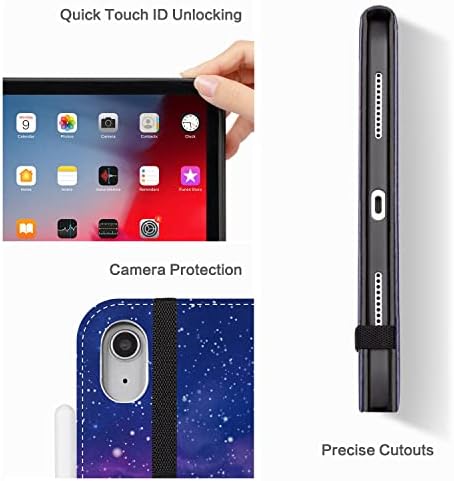 מארז הדור העשירי של iPad לילדים, iPad 10.9 מארז 2022 iPad 10, כיסוי חכם אטום הלם עם מחזיק עיפרון/רצועת