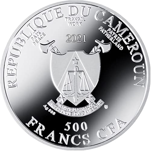 2021 דה אלברכט דיירר פאוורקוין סטודיום טראווי מטבע 500 פרנק קמרון 2021 הוכחה