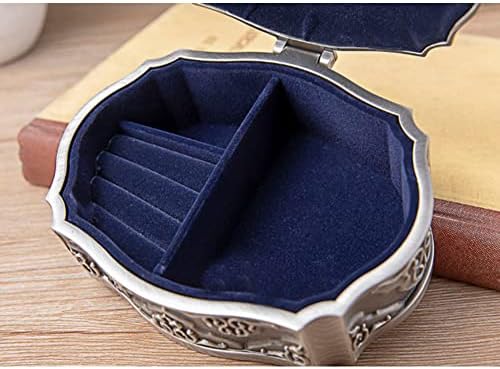 תכשיטים וינטג 'תיבת תכשיטים טבעת עגיל אוצר חזה שרשרת מארגן מארגן אחסון קופסת מזכרת לחתונה מתנה ליום