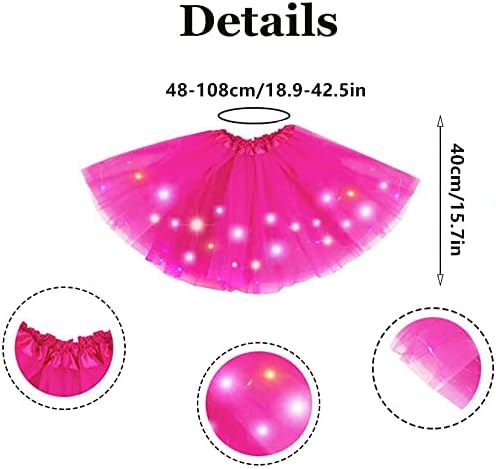 חצאיות טוטו של נשים LED לנשים חצאית טול טוטו משכבות