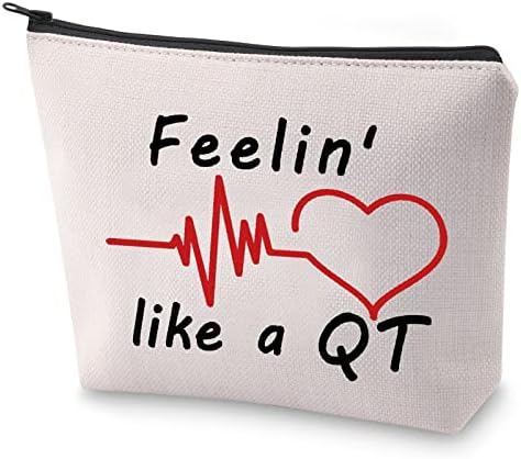 מתנת קרדיולוג בלופארק EKG תיק קוסמטי טק מרגיש כמו תיק איפור QT קרדיולוגיה מתנת סיום סטודנטים