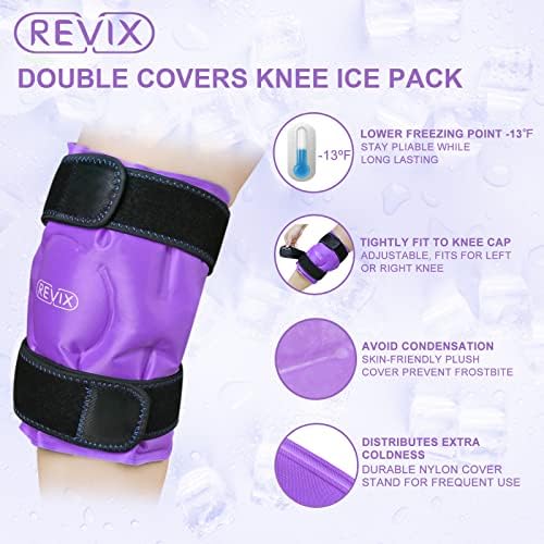 חפיסת קרח כתף של Revix לפציעות לשימוש חוזר וחבילת קרח להקלה על כאבי ברכיים