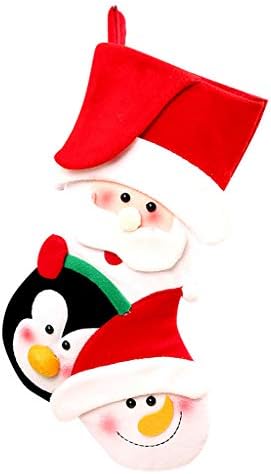 קישוט לחג המולד עץ גרב חורפי עיצוב חג המולד תלויה בסנטה תיק חג המולד מגרש ממתקים עיצוב בית קישוטי מילוי