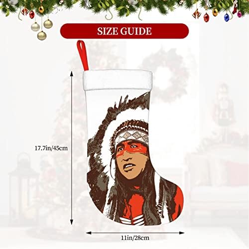 Cutedwarf הילידים האמריקאים והצבעים של כריסטמה גרבי חג המולד קישוטי עץ גרבי חג המולד למסיבות חג חג המולד