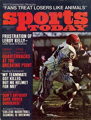 לירוי קלי חתום / חתום 1970 ספורט היום מגזין בקט 38186-חתומים