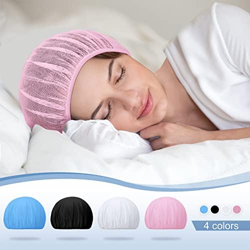 4 יחידות רשת שינה מצנפת לשינה נשים שינה כובע