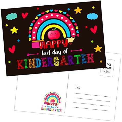 Whatsign 30 יחידות שמח יום האחרון של גלויות לגן לילדים מהמורה ביום האחרון של גן ילדים גן ילדים גן גן