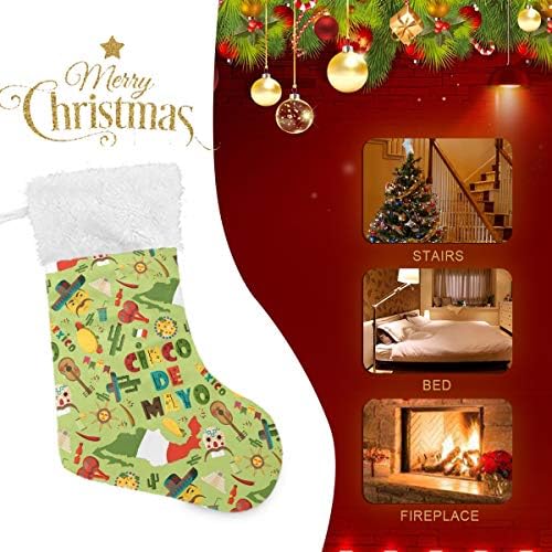 PIMILAGU LAT STYLE GREEN GRACKOCKS ORDICTY 1 חבילה 17.7 , גרביים תלויים לקישוט חג המולד