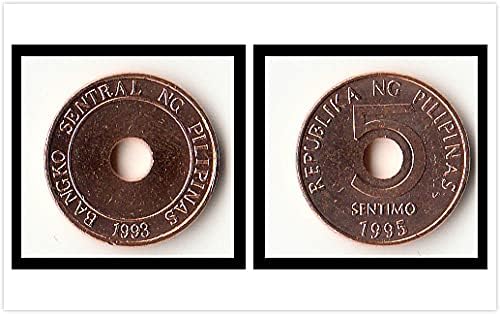 אסיה אסיה פיליפינים 10 מטבעות שיבוט 1988 מהדורה מטבעות זרים אוסף מתנות 5 מטבעות מתג שנה אוסף מתנות מטבעות