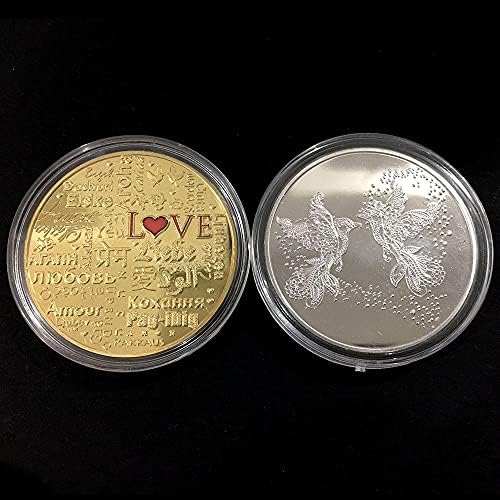 מטבע זיכרון מטבע מצופה זהב מצופה זהב 2019 אהבה מטבע אהבה cryptocurrency 2021 מטבע אוסף מהדורה מוגבלת