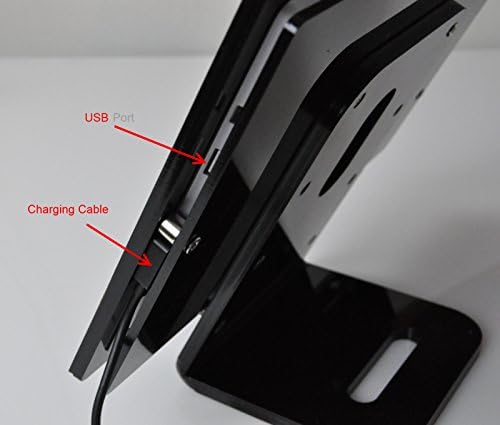 ערכת VESA אקריליק שחורה עבור MS Surface 3 לתצוגת חנות, תצוגת תצוגה, קיוסק, קופה