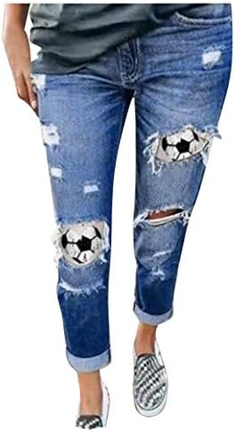 מכנסי מכנסי מכנסי ג'ינס קרועות לג'ינס פלוס כדורגל בתוספת מכנסי מכנסי ג'ינס רזים