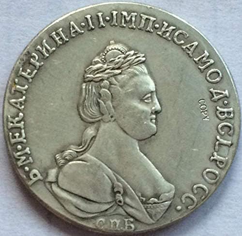 רוסיה 20 קופקס יקטרינה II 1784 מטבעות העתק מתנות קופיות