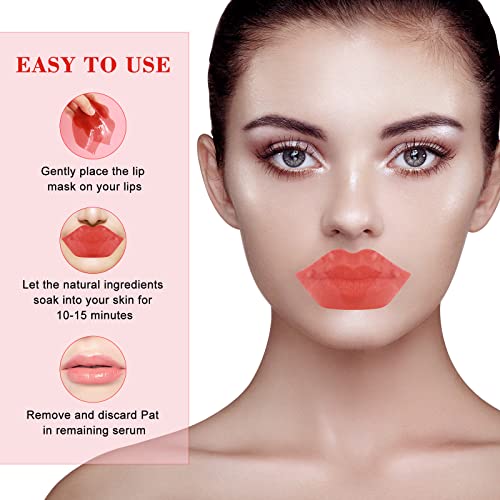 לפנק שפתיים מסכות גיליון לחות קריסטל קולגן ג ' ל אנטי-הזדקנות שפתיים תיקוני מפחית קווי שפתיים שמנמן