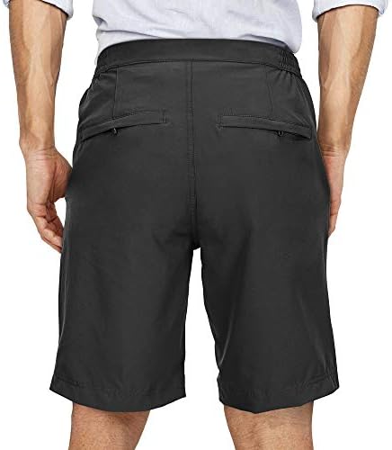 33,000ft Mens Classic-Fit 9 מכנסיים קצרים מהיר יבש גולף קצרים מותניים אלסטיים משיכת מכנסיים קצרים מדי