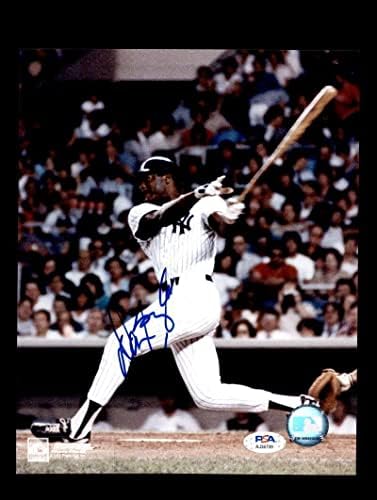 DON Baylor PSA DNA COA חתום 8x10 צילום ינקי חתימה - תמונות MLB עם חתימה