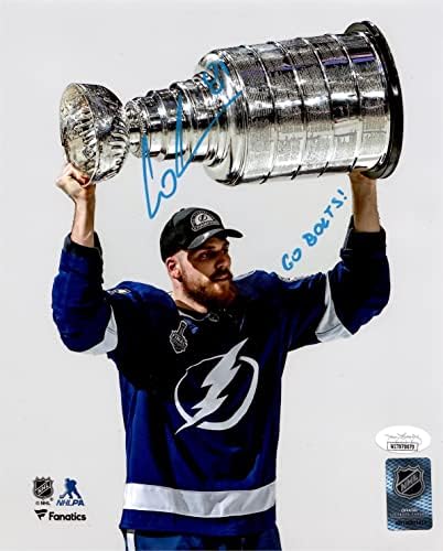 אריק סרנק חתום חתום חתום 8x10 צילום NHL Tampa Bay Lightning JSA