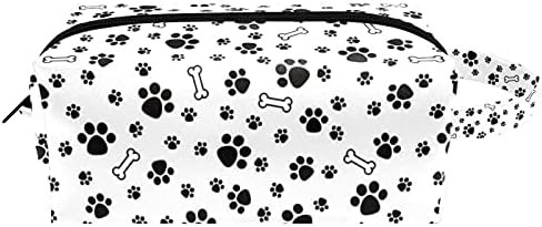 Leveis בעלי חיים עצמות וכפות מיקרופייבר עור איפור שקית שקית טיול אטום למים תיק קוסמטי נייד תיק מטענה