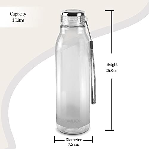 מילטון הליקס 1000 בקבוק מים לחיות מחמד, סט של 4, 1 ליטר כל אחד, ירוק