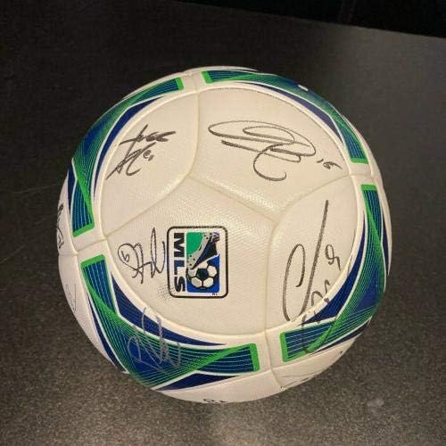 2013 MLS All Star Game Multi חתום על אדידס כדורגל כדור כדורגל JSA COA - כדורי כדורגל עם חתימה