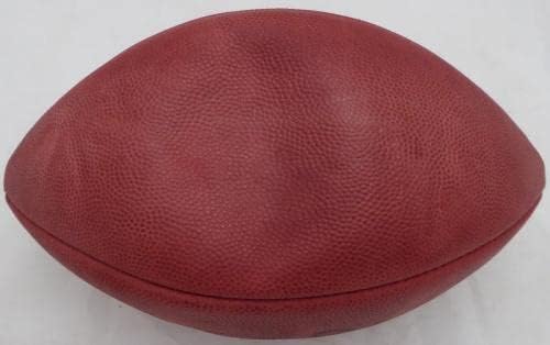 מאט האסלבק חתימה על חתימה רשמית NFL כדורגל עור סיאטל Seahawks MCS Holo 79854 - כדורגל חתימה