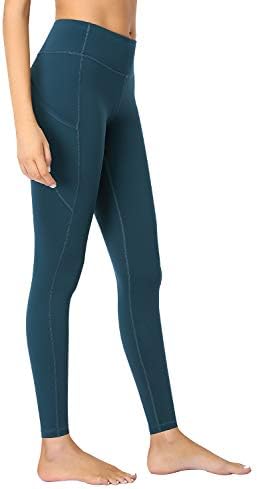 מכנסי יוגה בעלי מותניים גבוהים של אקססאה עם כיסים, חותלות באורך מלא טומי לשלוט על מכנסי ריצה רכים חמאה