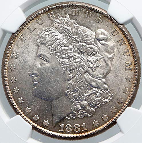1881 1881 S ארצות הברית של אמריקה סילבר מורגן US $ 1 MS 62 NGC