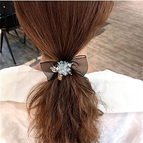 תחרה קשר כדור ראש חבל יפני פראי ילדה עניבת שיער גומייה שיער חבל קוקו כיסוי ראש