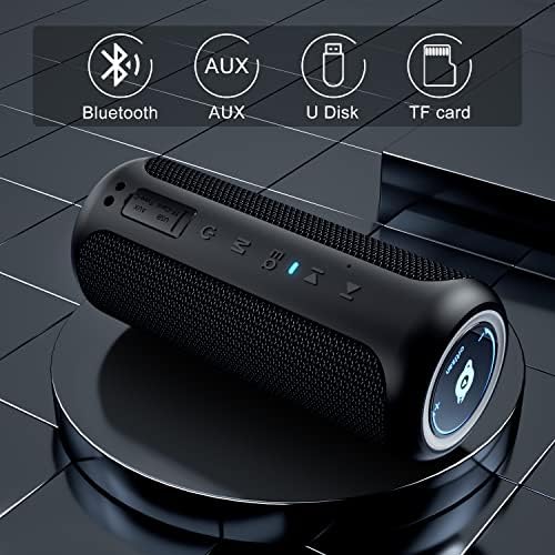 Ortizan רמקול Bluetooth נייד, צליל סטריאו חזק של 40 וואט, רמקולי Bluetooth אטומים למים עם Bluetooth