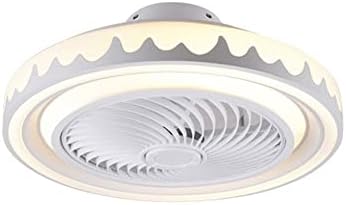 Dlsixyi נורדי פוסט -מודרני חכם LED מאוורר תקרה עם מנורה מסעדת חדר שינה שלט רחוק דקורטיבי מנורת מאוורר