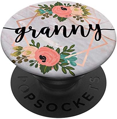 סבתא בורוד ורוד ופרחים pacm022e Popsockets Popgrip: אחיזה ניתנת להחלפה לטלפונים וטאבלטים