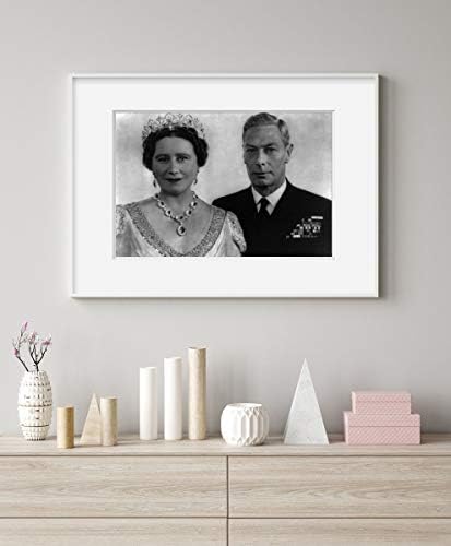 תמונות אינסופיות צילום: ג'ורג 'השישי, מלך אנגליה, המלכה אליזבת, יום נישואין 25, כתר