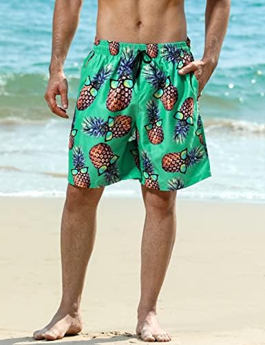 גברים מצחיק בגד ים מהיר יבש וחוף ספורט ריצה לשחות לוח מכנסיים קצרים רשת רירית