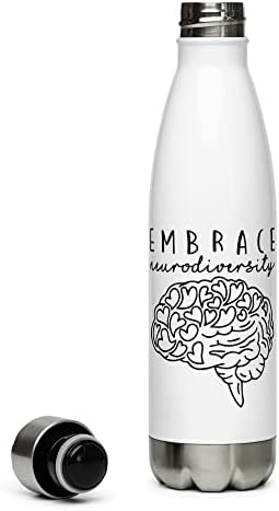 חבקו בקבוק מים נירוסטה במגוון עצבי למדעי נוירולוג נוירולוגית אחות לבריאות הנפש מודעות לבקבוק מים מבודד
