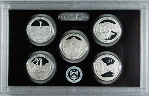 2011 S America Set Setwarders Rutarters Set - 5 מטבעות - Quarter Gem Proof No Box או CoA