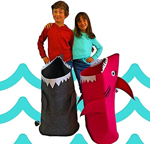 אחסון סל סל כביסה סל או גדול אחסון סלי לילדים בנים ובנות שינה או משחקים כריש נושא