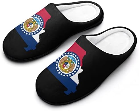 מיזורי מדינת דגל מפת נשים בית כפכפים עם זיכרון קצף חם החלקה מקורה בית נעליים
